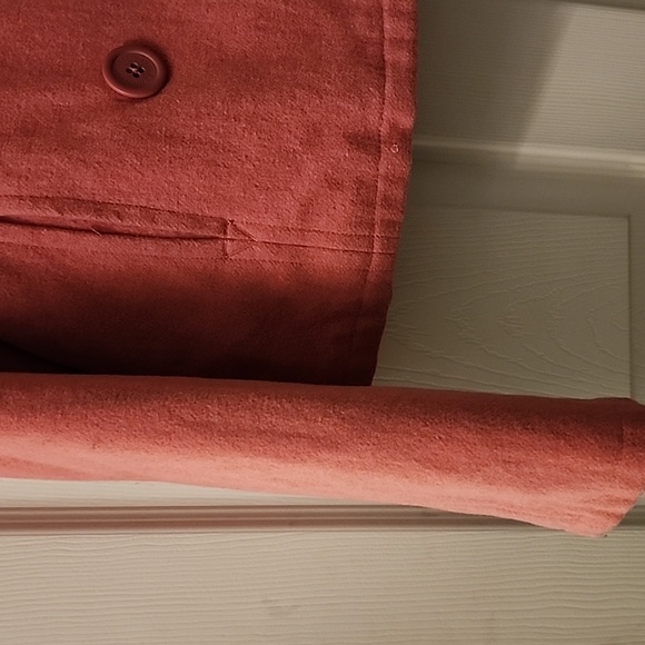 Abercrombie And Fitch Y2K Size Medium Wool Blend Short Peacoat Pink Rose - Picture 4 of 10